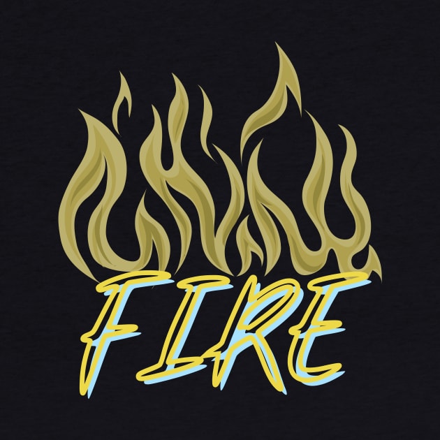 Just Fire by Just In Tee Shirts